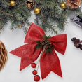 thumbnail image 3 of 4 piezas de lazos navideños decorativos, lazos navideños, lazos navideños, adornos navideños, lazos navideños rojos, lazos navideños, 3 of 5