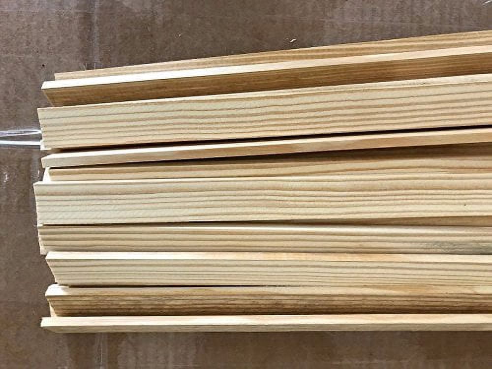 Wooden Craft Sticks, bundle of 25, unfinished hardwood, 36" long. 1 1/8" x 1/4"