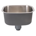 thumbnail image 1 of Undermount Water Sink, Versatile Usage Integrated Design Single Bowl Sink 304 Stainless Steel  for Kitchen Dish Washing, 1 of 7