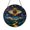 Acrylic 3.5 Inch, variant on Stained Glass Psychedelic Suncatcher featuring All Seeing Eye and Celestial Symbols, Mystical Window Decor
