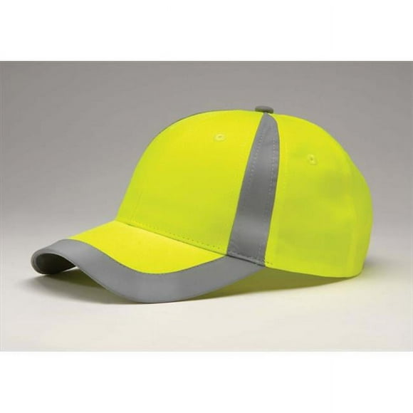 Whispering Pines Sportwear RF102 Reflector Hat With Reflective Grey Insert Side-Visor- Yellow
