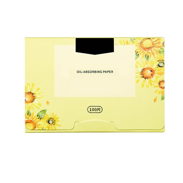Facial Oil Absorbing Paper 100 Pieces Portable Extractable Fragrance Oil Absorbing Facial Paper Makeup Tool