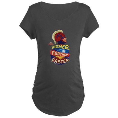 

CafePress - Captain Marvel Maternity T Shirt - Maternity Dark T-Shirt