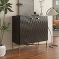 thumbnail image 2 of Clihome Modern Accent Storage Cabinet with 2 Doors, Buffet Sideboard, Black, 2 of 6