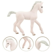 Toyvian Realistic Horse Figurines Horse Figurine White Pvc 1Pack