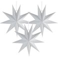 thumbnail image 1 of Christmas 9 Corner Paper Stars Holiday Party Decorations 30cm (white) 3 Piecesbd, 1 of 5