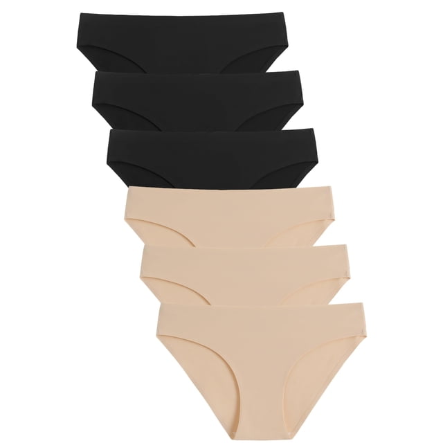 Braguitas de bikini sin costuras para mujer Underwear Caterlove, paquete de 6
