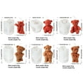 thumbnail image 3 of Sturdy Silicone Bear Mould for Crafting Easy Release and Detailed Designs Great for Craft Enthusiasts Daily Use, 3 of 9