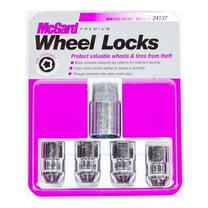 McGard Wheel Locks, M12 x 1.5, Cone Seat Style, Dual Hex Size 19mm/21mm, Set of 4