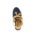 thumbnail image 5 of Forever Young Women's Denim Embellishment Wedges with Contrast Straps, Buckles and Tassels, 5 of 6