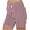 Red, variant on aidice Summer Shorts for Women High Waisted Slim Fitting Comfy Casual Striped Short Leggings Beach Vacation