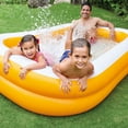 thumbnail image 3 of (Open Box) Intex, Swimming Pool, Outdoor Inflatable Family Swim Center Rectangle, 18 Inch Depth, Orange, 3 of 4