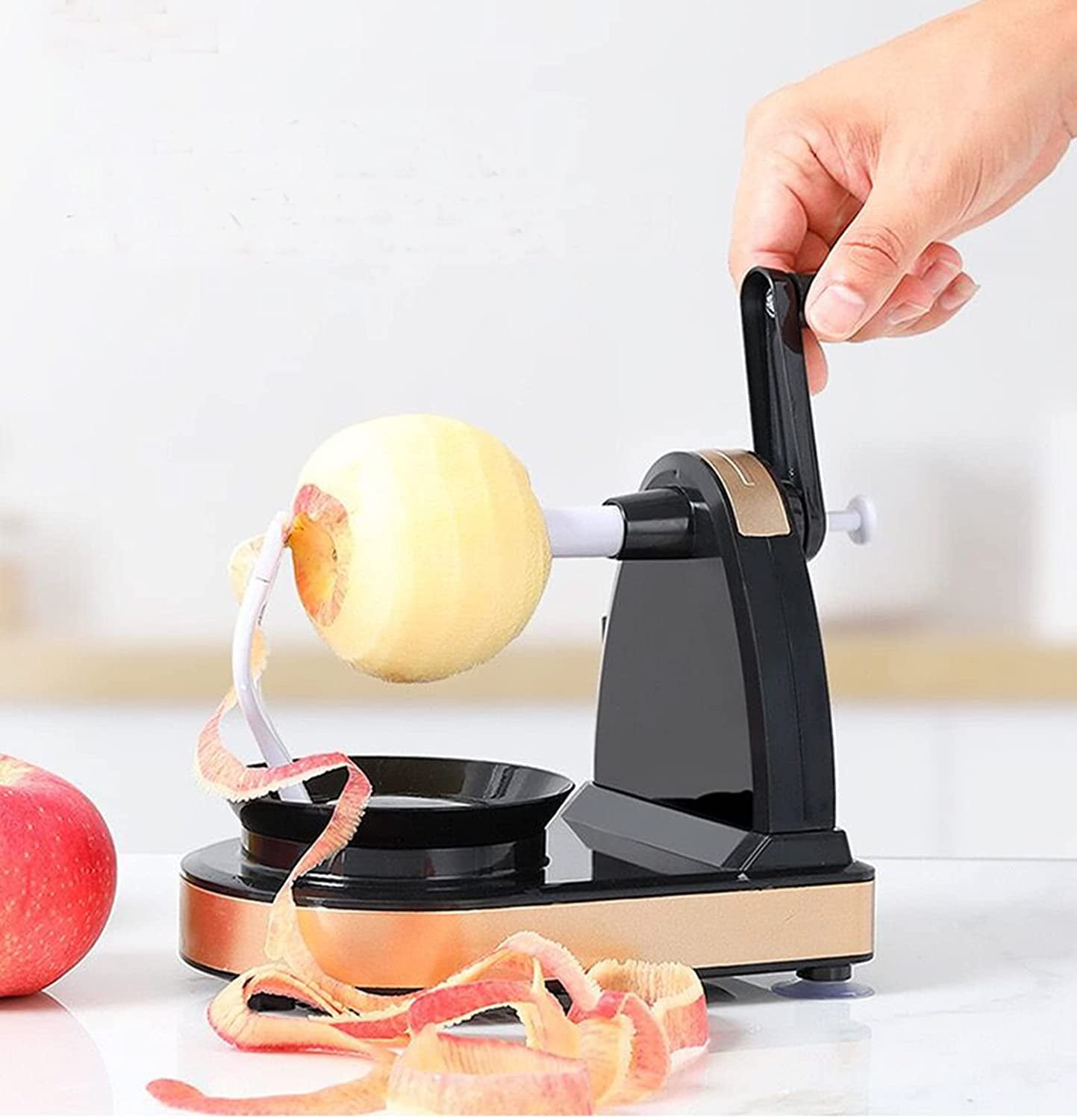 Hand-cranked Fruit Peeling Machine Apple Slicer Potato Peeler