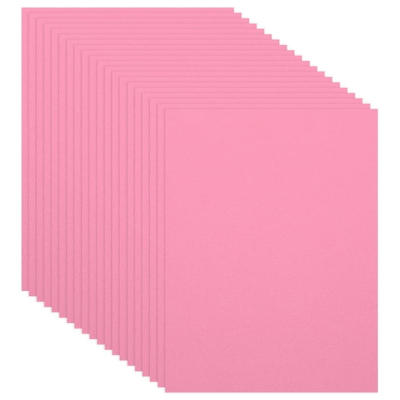 Uxcell 20Pcs Pink EVA Foam Sheets, 15.7 x 11.8 Inches 1mm Thick Foam Sheets for Crafts