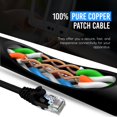 thumbnail image 5 of NewYork Cables Patch Cable 10ft Solid Pure Copper UTP RJ45 Network Internet Cord 10-Pack, 5 of 6