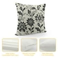 thumbnail image 4 of Creowell Black Grey White Pillow Covers 18x18 Inch Dahlia Floral Decor Throw Pillows Spring Summer Modern Geometry Flower Outdoor Decorative Cushion Cases for Sofa Couch Bed Decorations, 4 of 5