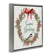 thumbnail image 3 of Stupell Industries French Country Season's Greetings Wreath Gray Floating Frame Canvas Art, 18 x 18, by Sally Swatland, 3 of 8