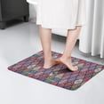 thumbnail image 4 of Red Boho Ethnic Geometric Flannel Non Slip Door Rugs,Washable Door Mats Indoor,Decorative Door Mats,Dirt-Resistant and Absorbent Doormat for Entrance,Bedroom,Kitchen,Bathroom,31.5"x17", 4 of 4