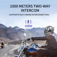 thumbnail image 2 of Mistaha X5 Riding Helmet Bluetooth Headset Bluetooth 1000M Riding Intercom Motorcycle Music Sharing Helmets Headset, 2 of 8
