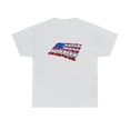 thumbnail image 2 of 'seashell American flag shirt' Unisex Heavy Cotton Tee, 2 of 12