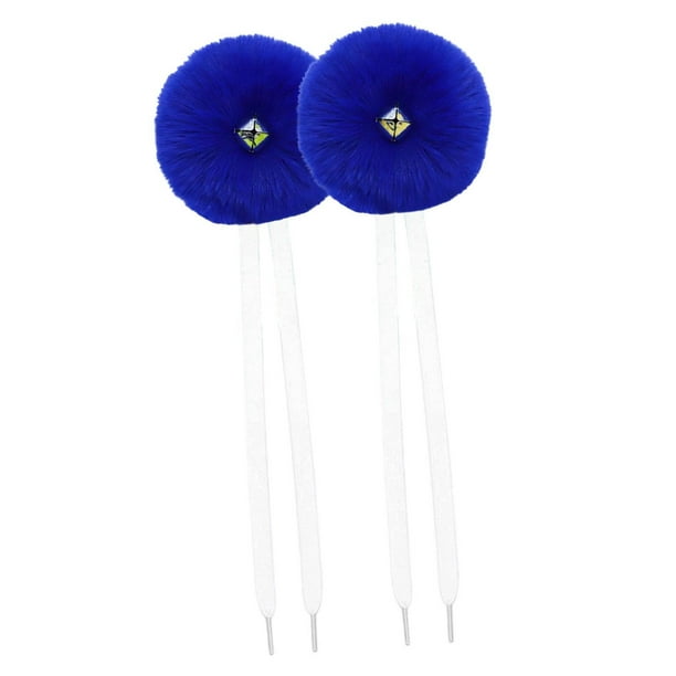 2 cordones para patines con cascabeles, 25 cm, ligeros, para patinar. azul