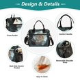 thumbnail image 3 of ALAZA Jasmine Beautiful Flower Insulated Lunch Bag Reusable Tote Box Adjustable Shoulder Strap for Work Picnic, 3 of 6