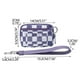 thumbnail image 2 of Portable Waterproof Wristlet Pouch - Clear Card Slot Plaid Clutch, Polyester Zip Wallet, Breathable Lightweight Wear-Resistant Travel Organizer Bag, 2 of 5