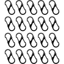 NOGIS 20 PCS Zipper Lock Clips Theft Deterrent, Dual Opening Zipper Clips Zipper Pull Replacement, Backpack Zipper Lock Clip Quick Disconnect Carabiner Clip to Keep Zippers Closed