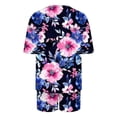 thumbnail image 4 of Dxzfnsa Womens Pajama Sets 2 Piece Soft Short Sleeve Top and Shorts Sleepwear Round Neck Pjs Lounge Set with Pockets S-2XL, 4 of 7