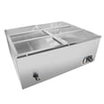 thumbnail image 4 of ALDKitchen Bain Marie Steam Warmer | Electric Buffet Food Warmer | Stainless Steel | 6 tanks | 110V, 4 of 15