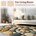 thumbnail image 2 of ODIKA 3'x5' Machine Washable Non-Slip Area Rug, Pebble Mosaic with Irregular Shapes and Subtle Metallic Highlights High Traffic Rug, Gray, 130337, 2 of 7