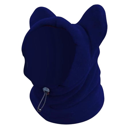 Winter Warm Hood for Dogs and Cats Cozy Pullover Headwear with Stretch Soft Polyester Fabric Keeps Pet Ears and Head Warm in Cold Weather for Indoor and Outdoor C 31.5cm