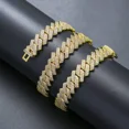 thumbnail image 3 of AIXZETHY Cuban Link Chain Mens Iced Out Miami Cuban Necklace Gold/Silver/Rose Gold Bling Diamond Hip Hop Jewelry for Women, 3 of 6
