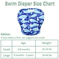 thumbnail image 3 of Wegreeco Baby & Toddler Snap One Size Adjustable Reusable Baby Swim Diaper (Whale, Small, 3 Pack) Small (Pack of 3) Whale, 3 of 6