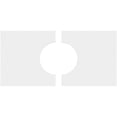 thumbnail image 4 of 24"W x 12"H x 7"ID x 8 1/4"C x 1"P Rectangle Architectural Grade PVC Contemporary Ceiling Medallion, Two Piece, 4 of 11