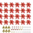 thumbnail image 3 of Para Navidad Juego Flores Pascua Navideña 120 Piezas PVC, 3 of 9