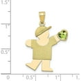 thumbnail image 2 of Avariah 14k Yellow Gold Boy with CZ August Birthstone Charm - 30mm, 2 of 4
