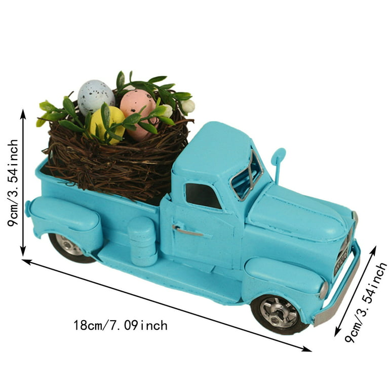 Floral Pickup Truck and Shiplap Photo Storage Box, Mardel