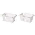 thumbnail image 1 of 2Pack Under Shelf Storage Basket Organizer, Expandable Hanging Baskets for Closet, Wardrobe, and Kitchen, Multi-Purpose Plastic Organizer for Under Sink and Shelves, 1 of 9