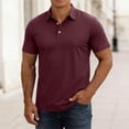thumbnail image 2 of Men's Casual Button Down Shirt Breathable Cotton Blend, Short Sleeve Classic Collar Relaxed Fit, Wrinkle Resistant Quick Dry, For Daily Office Business Travel Beach Vacation,, 2 of 9