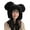 Black, variant on Holzlrgus Faux Fur Hat with Bear Ear for Women Girls Cute Winter Hat Fuzzy Furry Bomber Hat Ear Cover Warm