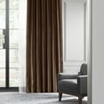 thumbnail image 6 of Copper Brown Blackout Faux Silk Taffeta Curtain (1 Panel), Copper Brown, 50W X 96L, 6 of 9