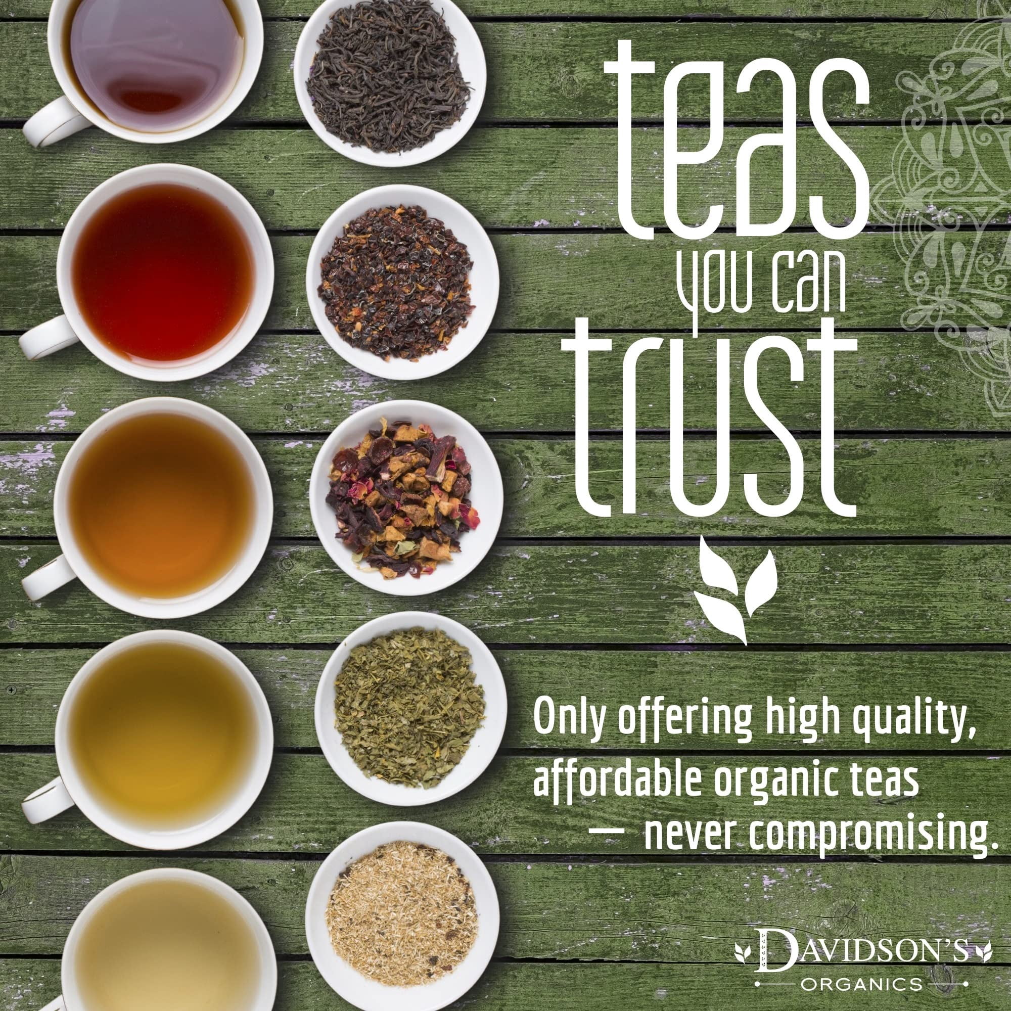 Davidson's Organics, Yerba Mate, Loose Leaf Tea, 16-Ounce Bag