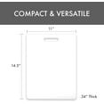thumbnail image 2 of Dexas NSF Polysafe, White, 11 by 14.5 inches, Kitchen Cutting Board with Handle, 2 of 4