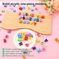 thumbnail image 4 of 78Pcs 6mm Large Hole Letter Beads, 20mm Chunky Letter Beads, Bubble Alphabet Bead, 3 Full A-Z Sets for Paracord Bracelet Bag Charm Keychain DIY Craft, 4 of 8