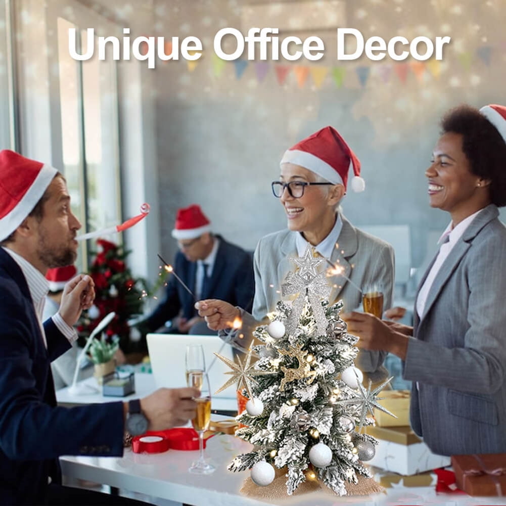 Kadyn Small Christmas Tree, 2ft Mini Christmas Tree, Artificial Small Desktop Xmas Tree with Tree Ornaments, for Christmas Thanksgiving Decorations-B Kadyn Small Christmas Tree, 2ft Mini Christmas Tree, Artificial Small Desktop Xmas Tree with Tree Ornaments, for Christmas Thanksgiving Decorations-B