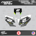 thumbnail image 2 of Kalair GFX Graphics Kit for Husqvarna Enduro 4-STORKE FE350,FE450 and FE501 (2020-2023) Razor Series, 2 of 5
