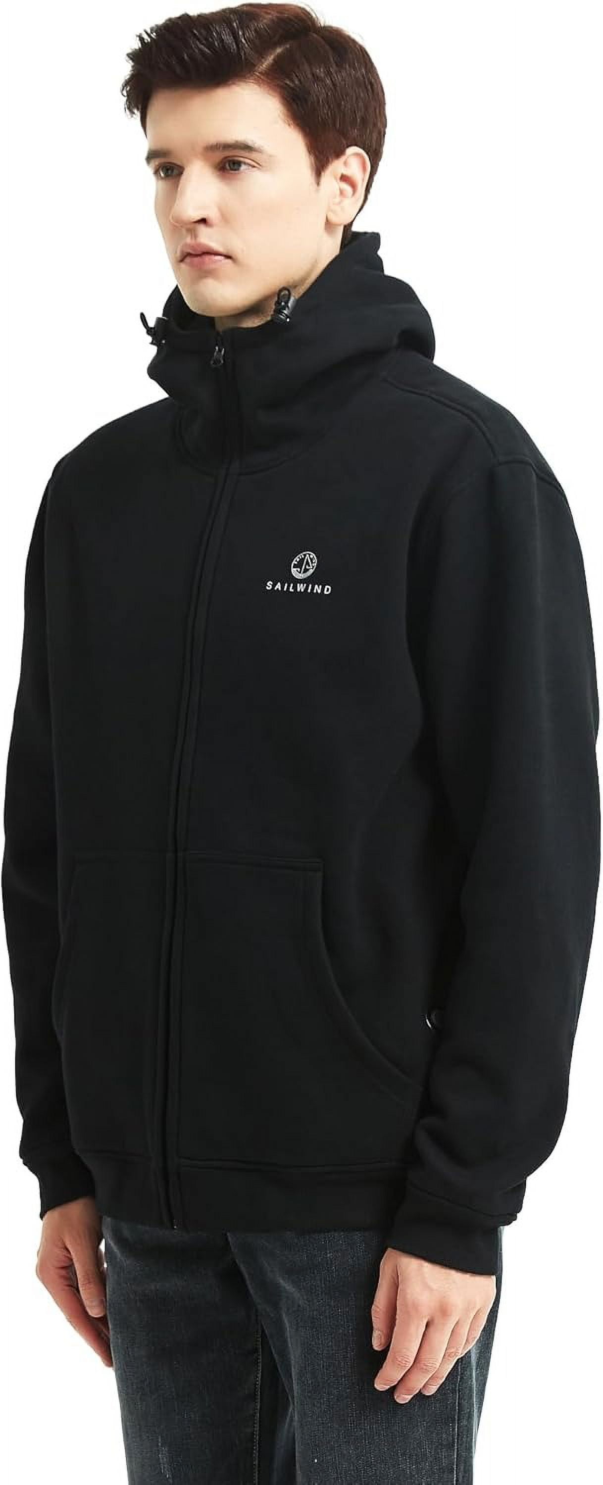 SAILWIND Men's Lightweight Heated Jacket Water Packable Heated Hooded Hoodie
