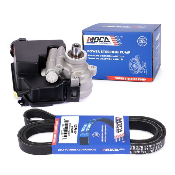 MOCA AUTOPARTS Power Steering Pump with Serpentine Belt 6PK2325 Fit for 1999-2002 Buick Regal 3.8L & 2000-2002 Pontiac Grand Prix 3.8L