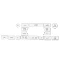 thumbnail image 1 of A/C Button Cover, Air Conditioning Button Sticker, Aluminum Trim For Discovery Sport 2016-2019 Button Land Rover Discovery Sport 2016-2019 Car Interior, 1 of 8